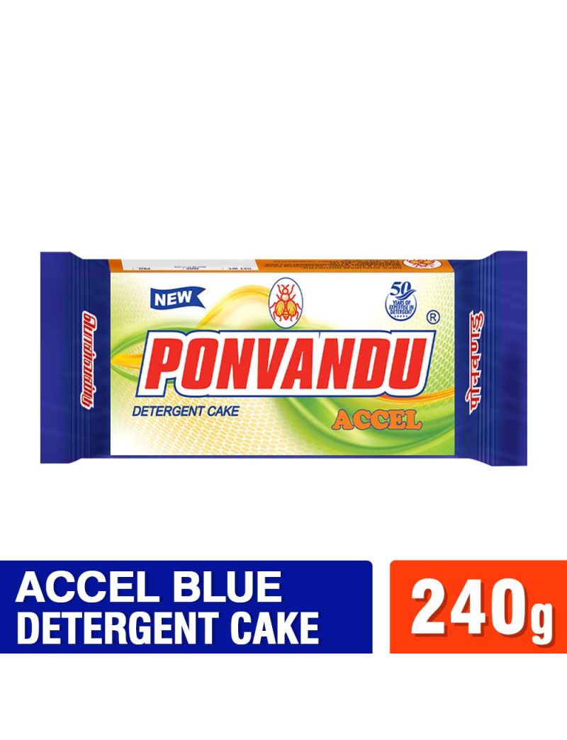 New Ponvandu Accel Detergent Cake-240g