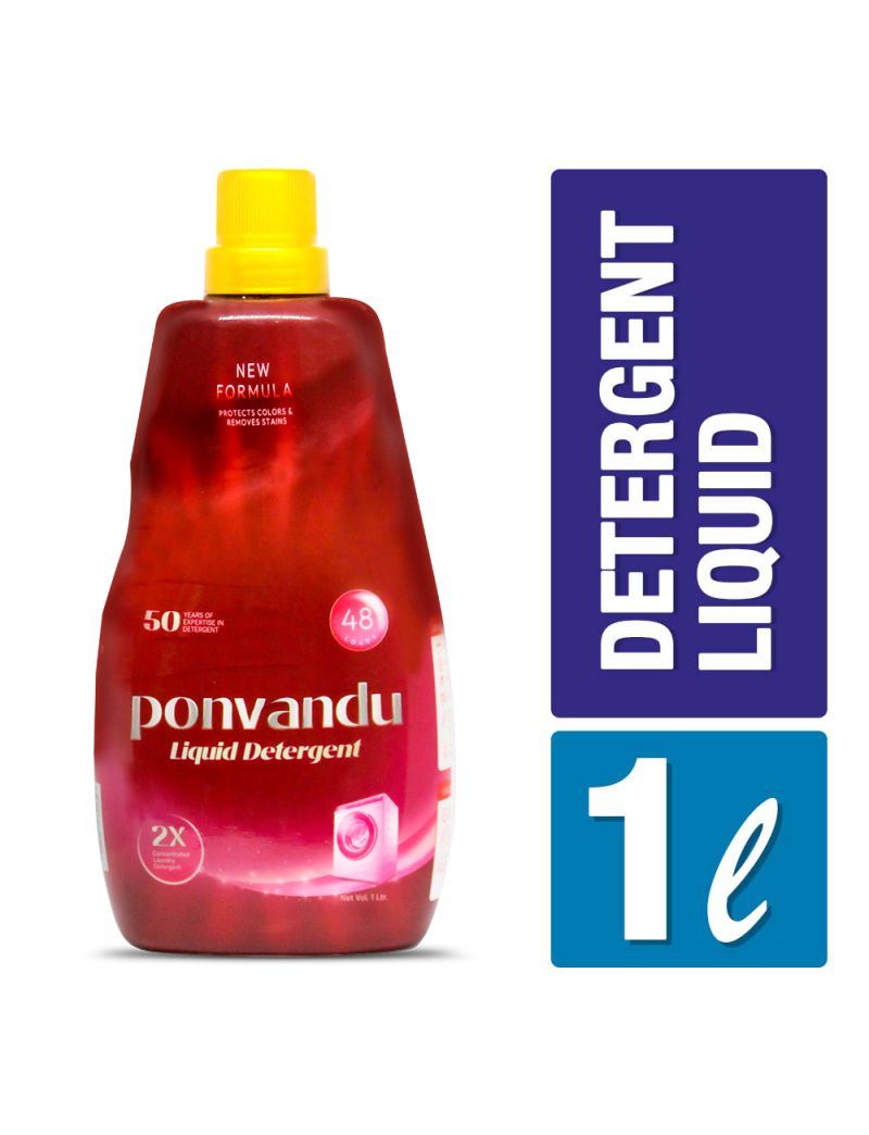 DETERGENT LIQUID 1L- RED BOTTLE