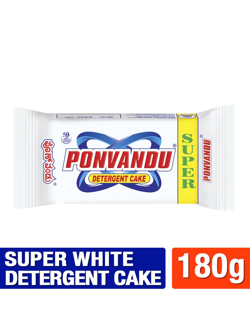 Ponvandu Super White Detergent Cake-180g