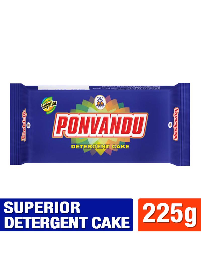 Ponvandu Superior Detergent Cake 225g 