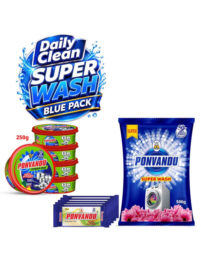 Daily Clean SUPER WASH BLUE PACK