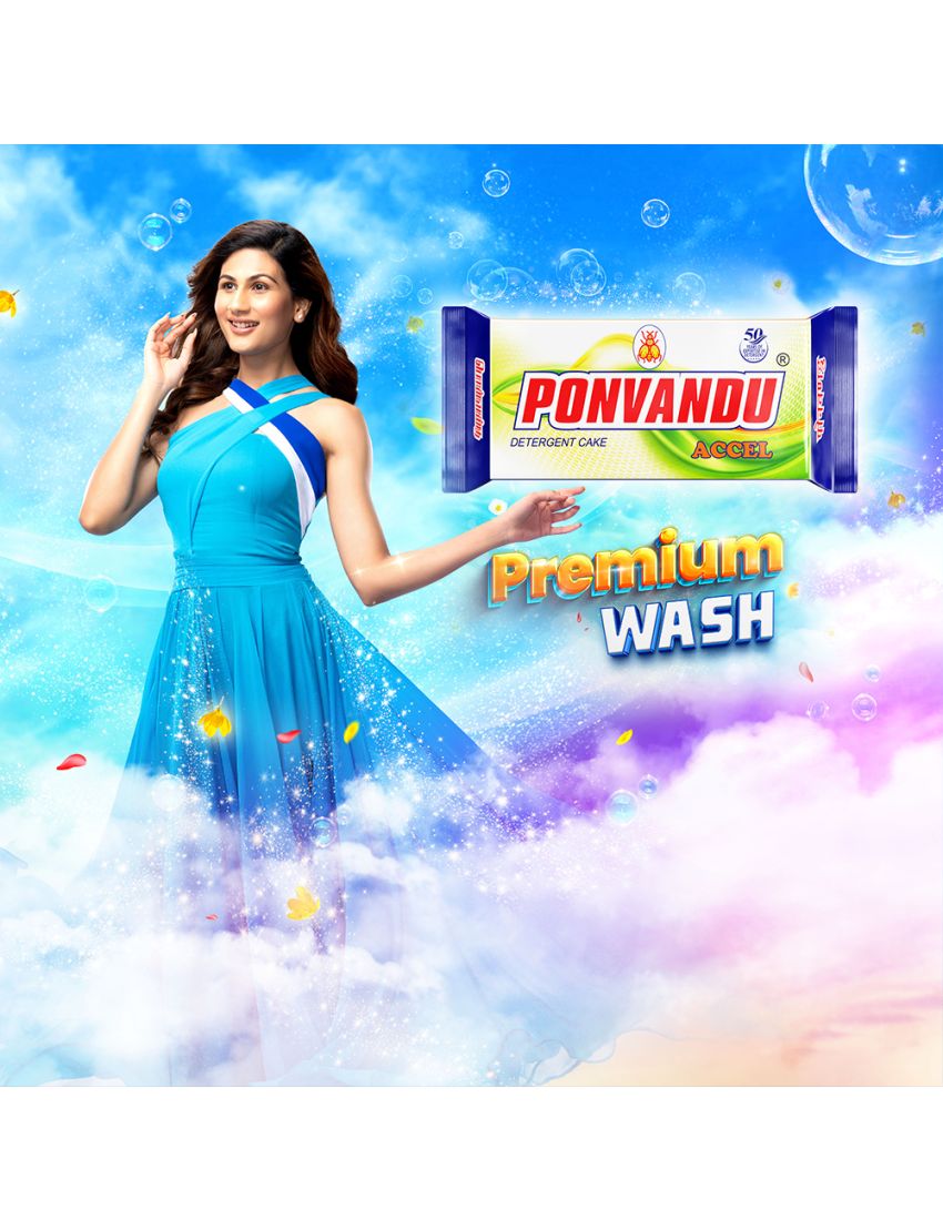 New Ponvandu Accel Detergent Cake-290g