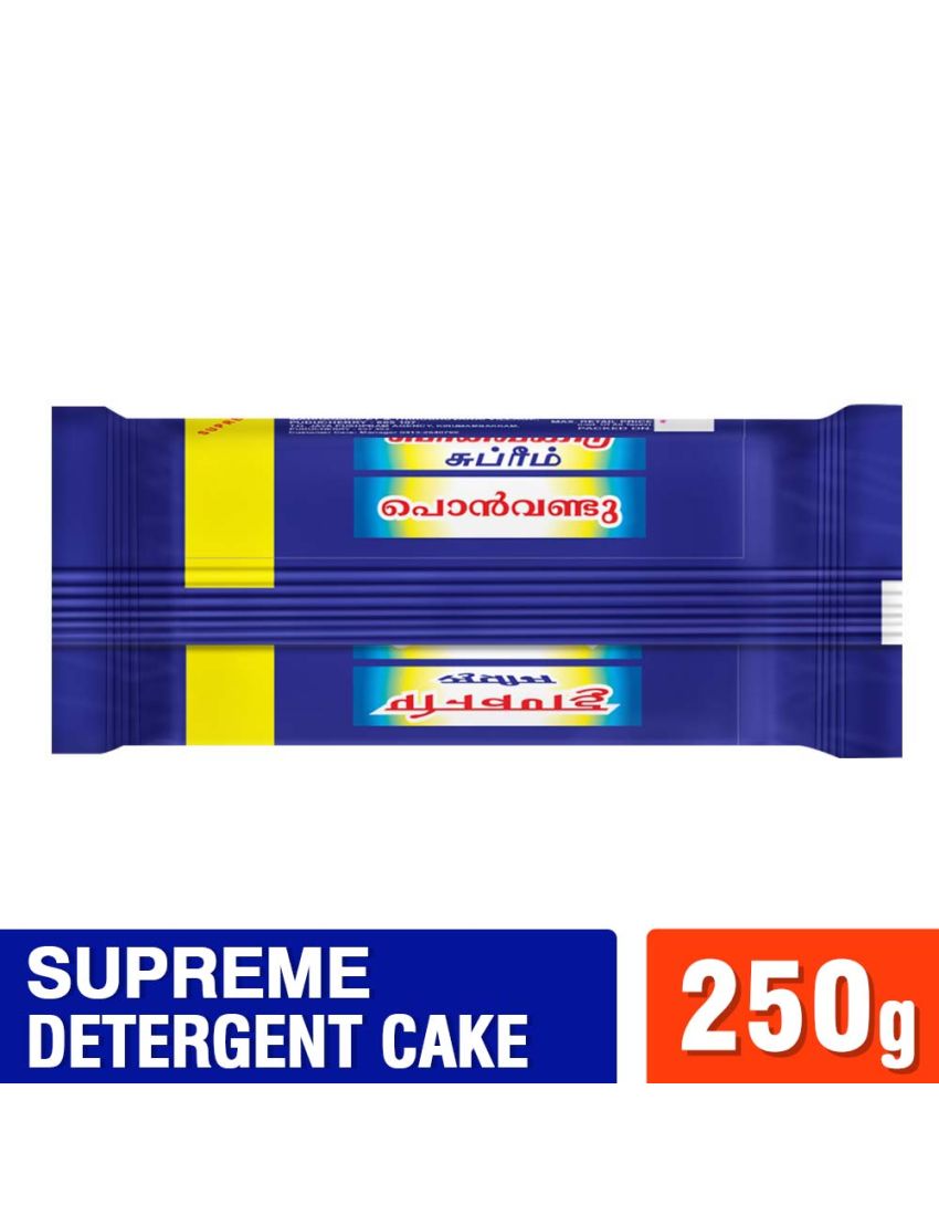 New Ponvandu Supreme Detrgent Cake-250g + Premium Detergent Powder