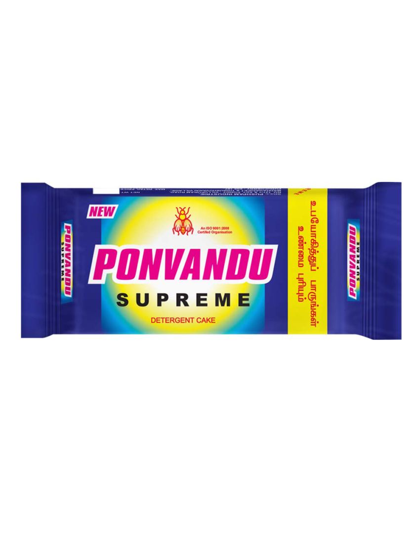 New Ponvandu Supreme Detrgent Cake-250g + Premium Detergent Powder