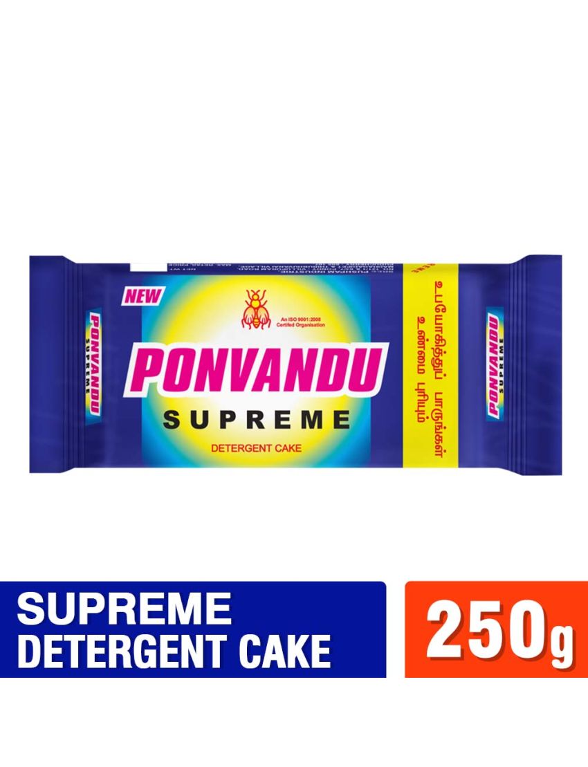 New Ponvandu Supreme Detrgent Cake-250g + Premium Detergent Powder