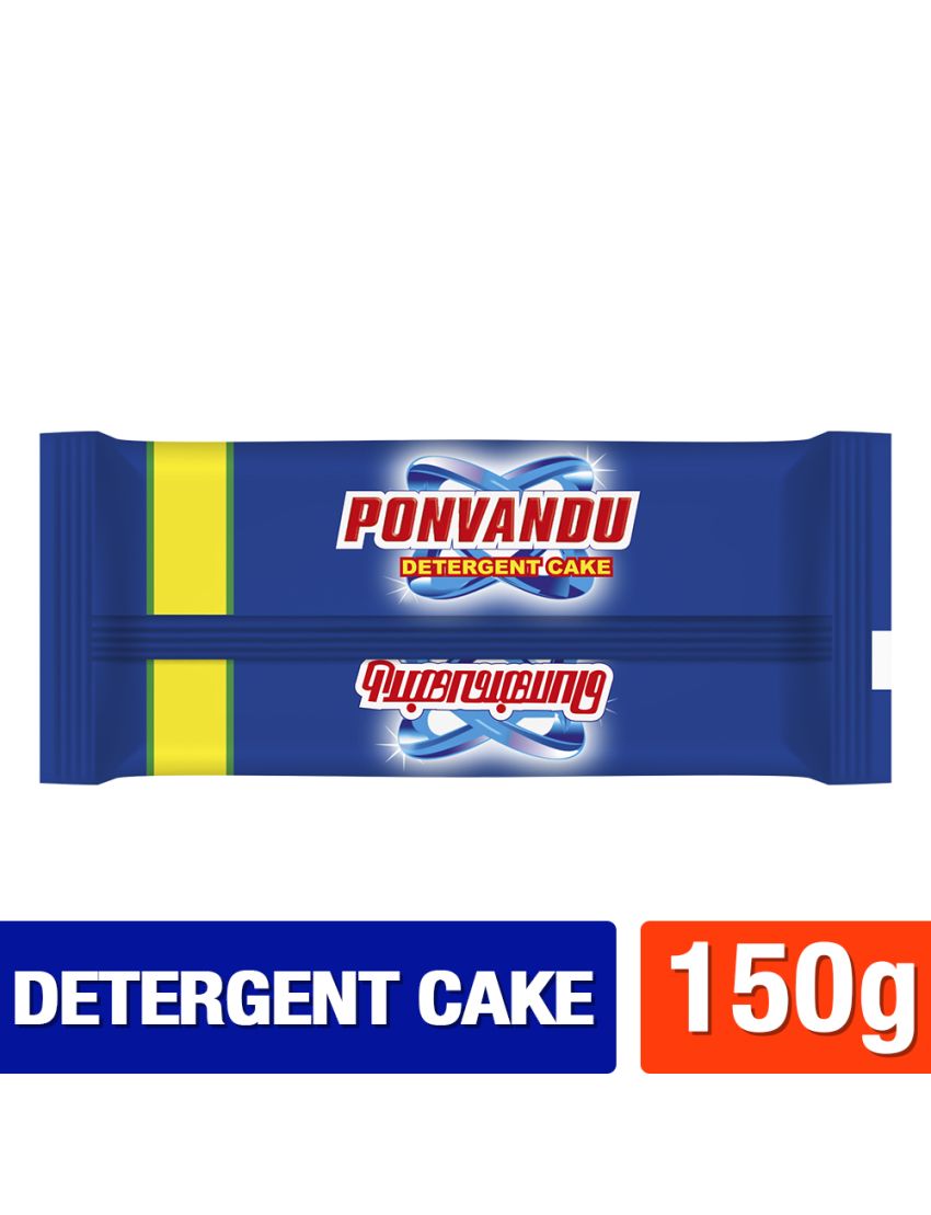 Ponvandu Active Detergent Cake Blue 150g + Premium Detergent Powder 