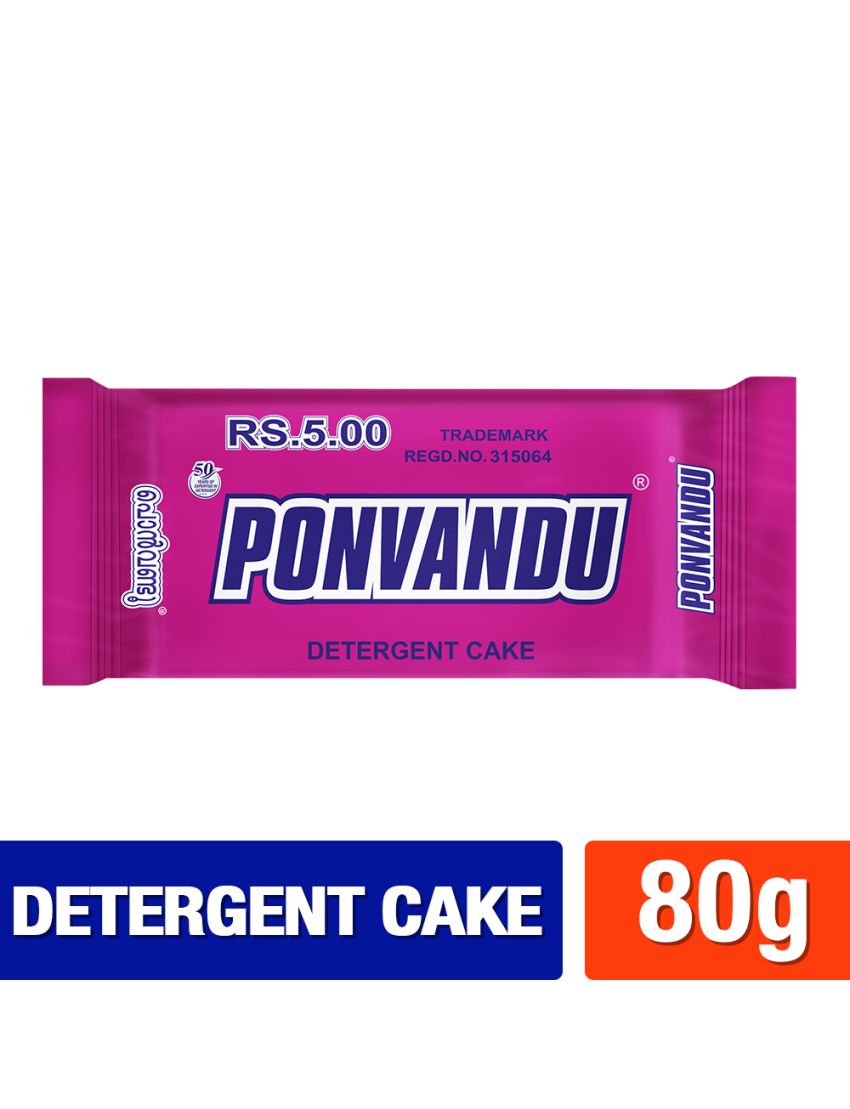 Ponvandu Detergent Cake Pink  80g