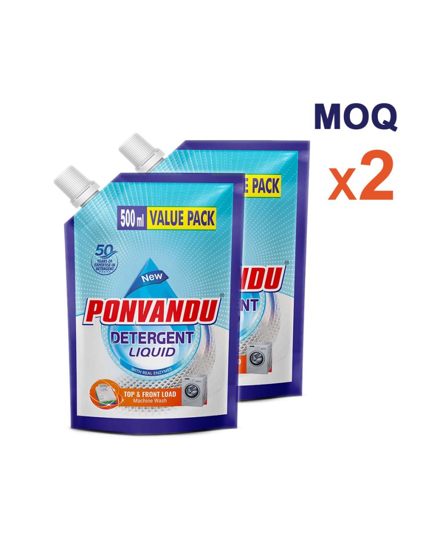 Ponvandu Detergent Liquid Value Pack-500 ML