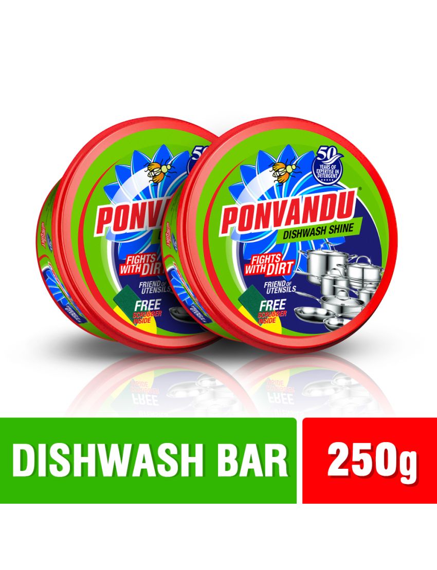 Ponvandu Dishwash Round Bar-250g