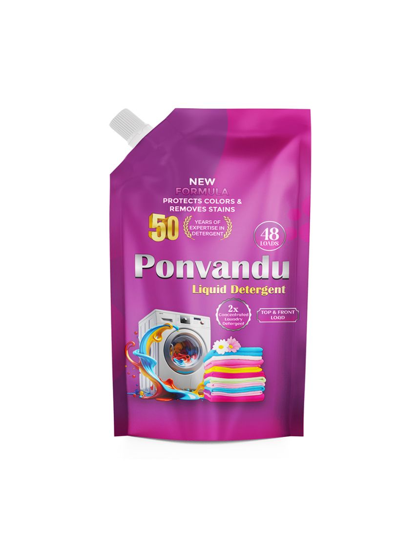 Ponvandu Detergent Liquid Value Pack New-1 L