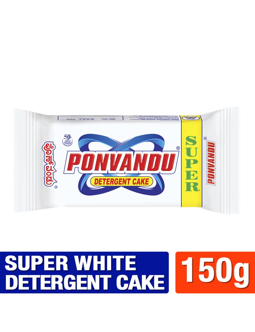 Ponvandu Super White Detergent Cake-150g
