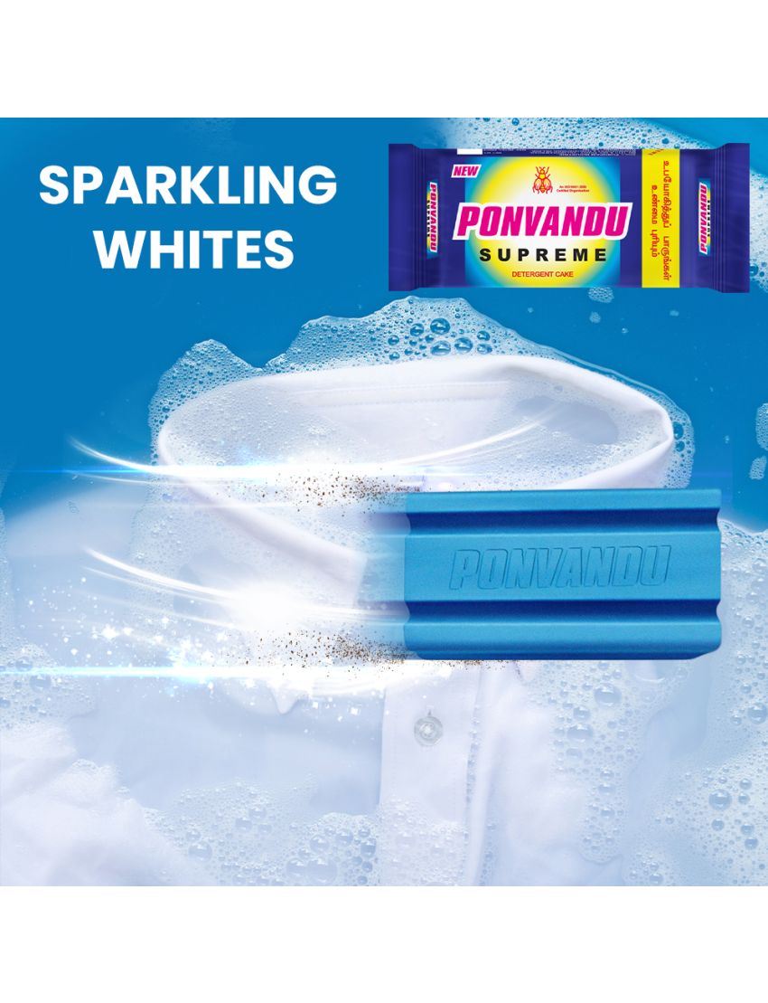 New Ponvandu Supreme Detrgent Cake-210g