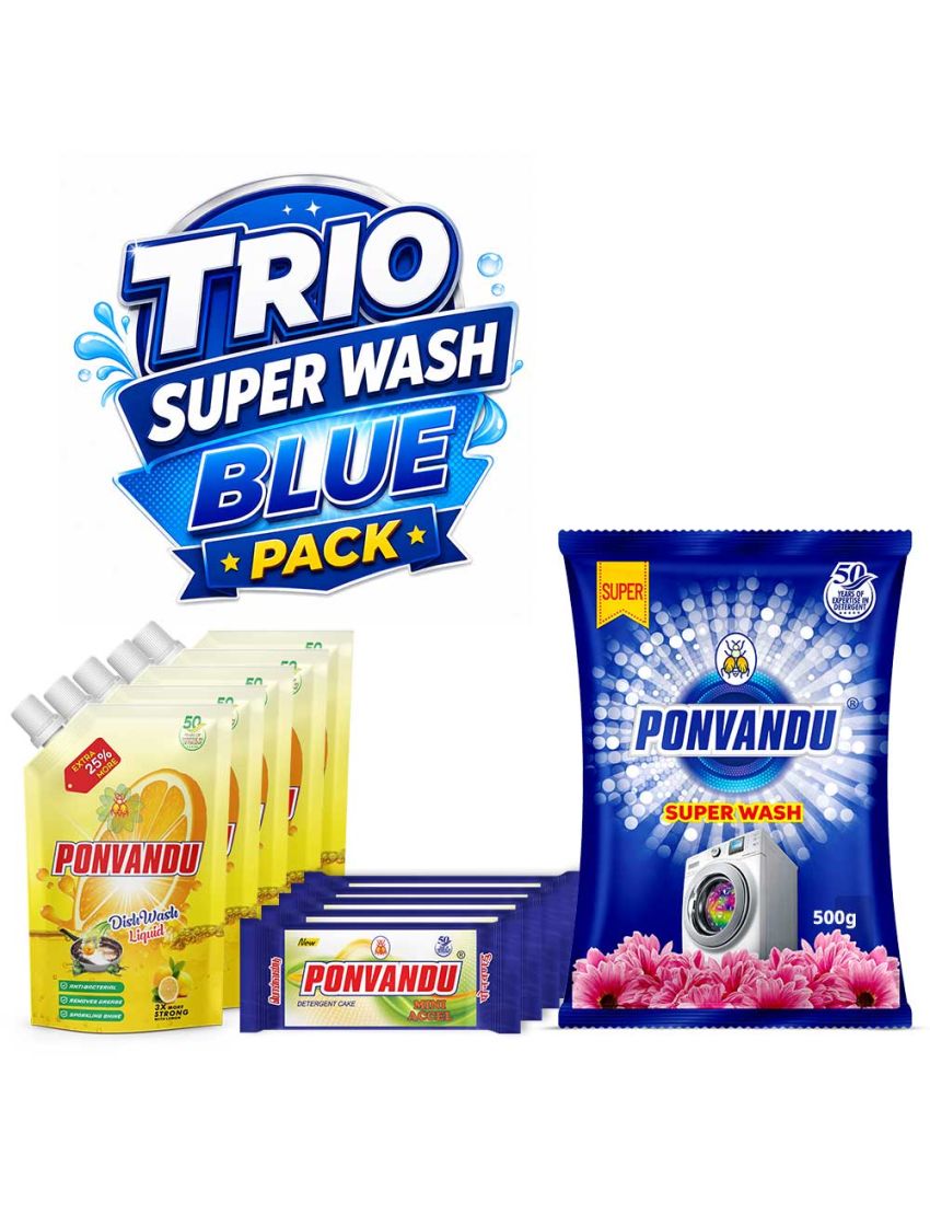 TRIO SUPER WASH BLUE PACK