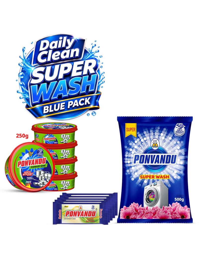 Daily Clean SUPER WASH BLUE PACK