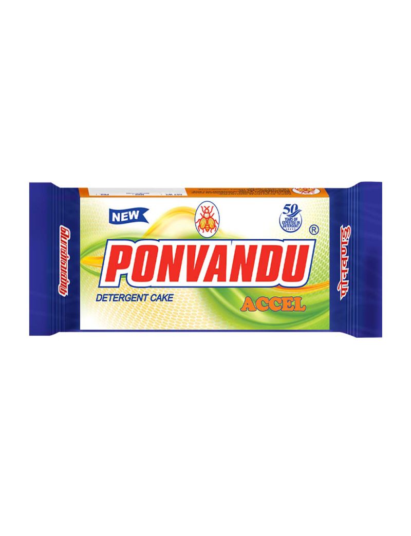 New Ponvandu Accel Detergent Cake-240g