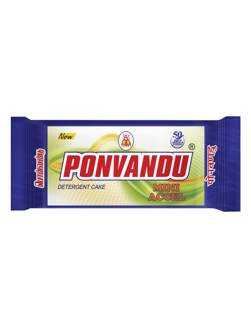 New Ponvandu Detergent Cake Mini Accel 120g