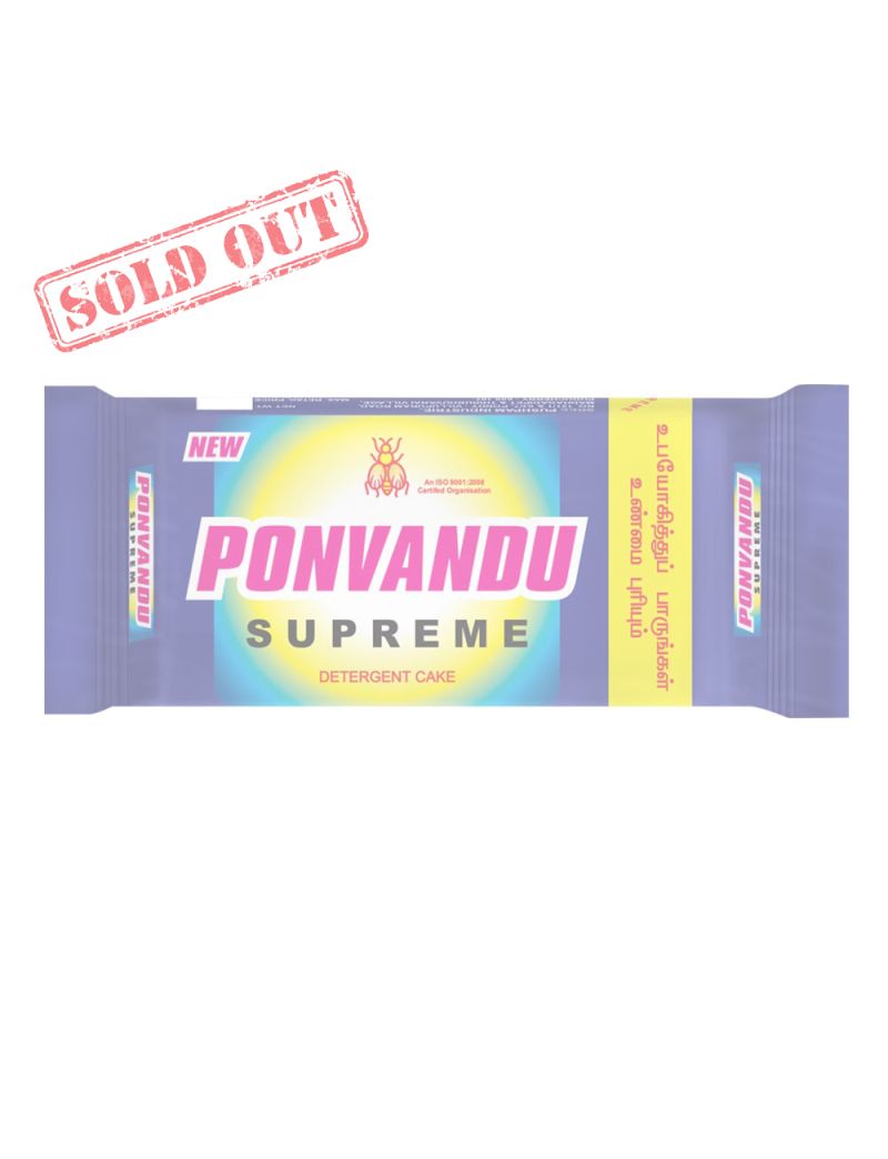 New Ponvandu Supreme Detrgent Cake-210g