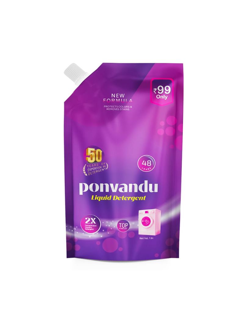 Ponvandu Detergent Liquid Value Pack New-1 L