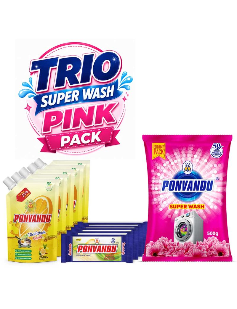 TRIO SUPER WASH PINK PACK