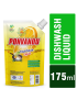 Ponvandu dishwash Liquid 175 ML -10 Nos + Steel Scruber Pad 15g -12 Nos